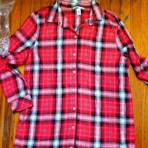 New Victoria Secret Flannel PJ Sleepshirt